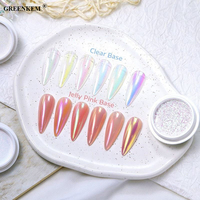 Charge de puissance des ongles Chrome frotter sur Aurora holographique paillettes manucure caméléon perle effet métallique miroir poudre pour ongles