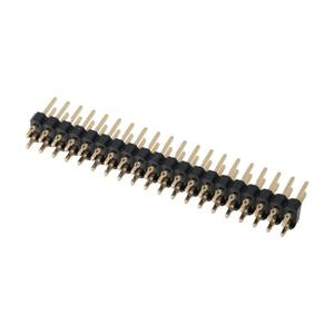 Connecteur à broches double rangée et simple rangée, en plastique, plaqué or, DIP SMD, mâle, pas de 1,27 mm et 2,54 mm, pour PCB - Product Image 2