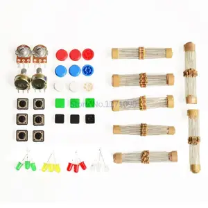 1 sets Handy Portable Resistor Kit forArduino Starter Kit For UNO R3 LED potentiometer tact switch pin header