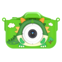 Kamera Dinosaurus Kartun Tangan Kecil Lucu untuk Anak-anak, Camcorder Digital 1080P, Mainan Video, Kamera Anak untuk Hadiah Natal dan Ulang Tahun LL