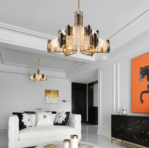 Lustres au design personnalisé, restaurant, style moderne nordique, <span class=keywords><strong>globe</strong></span> en <span class=keywords><strong>verre</strong></span> et métal, luminaire suspendu <span class=keywords><strong>pour</strong></span> hall d'hôtel - Product Image 2