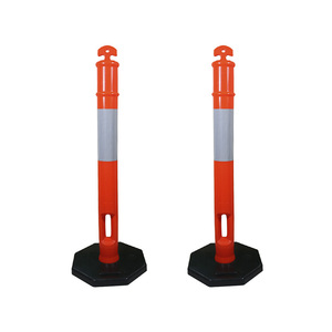 可動式道路安全バリアPEとゴム交通ボラード反射テープ付きデリニータポスト - Product Image 4