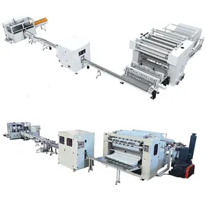 4/6/7 Lines Jumbo Roll Paper Full Automatic V Fold Soft Facial Tissue Production Line
