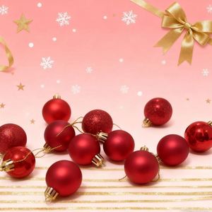Ensemble de 41 boules classiques en plastique incassable Sea Team avec crochets et cordes pour décorations suspendues, arbre de Noël, mariage - Product Image 3