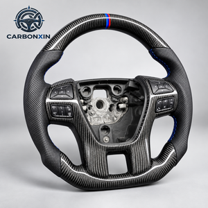 Volante Personalizado Forjado en Fibra de Carbono Real con Cuero y Pantalla LED para Ford Ranger Raptor T8 2022 2017 2024 2023 2009 - Product Image 1