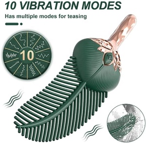 Vibratore a 10 Vibrazioni a Tema Piuma per Capezzoli, Clitoride <span class=keywords><strong>e</strong></span> Lobi delle Orecchie, Stimolazione Sensibile per Massaggio <span class=keywords><strong>e</strong></span> Masturbazione Femminile - Product Image 6