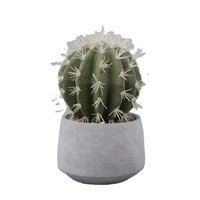 Plante de cactus artificielle minuscule A-3053 Ins en pot pour la décoration de porte