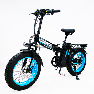 Vélo électrique pliable <span class=keywords><strong>F1</strong></span>, moteur 500W, pneus tout-terrain 20 pouces 4.0, batterie lithium rechargeable amovible 48V, vélo électrique de montagne - Product Image 1