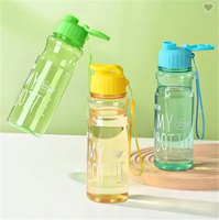 Bouteille d'eau sport grande capacité transparente en PET pour extérieur, gourde isotherme, cadeau publicitaire en plastique