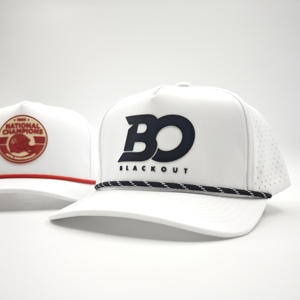Innovative 5 Panel Solid <b>Waterproof</b> Golf Cap Custom Silicone Logo Low MOQ OEM Laser Perforated Rainproof Outdoor Lifestyle <b>Hat</b> - Product Image 5
