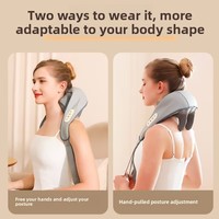 Masseur cervical avec fonction de pétrissage, infrarouge et physiothérapie, alimenté par USB, appareil tout-en-un pour la relaxation des épaules et du cou