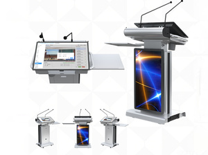 Podio Digital <span class=keywords><strong>Multimedia</strong></span> Inteligente con Pantalla Táctil de 23.6 Pulgadas, Púlpito Interactivo para Iglesia y <span class=keywords><strong>Atril</strong></span> Escolar con Ajuste de Altura - Product Image 6