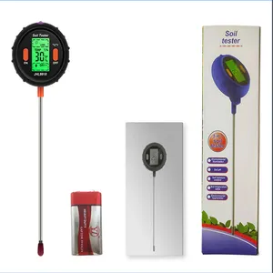 Giá rẻ 5in 1 đất kỹ thuật số PH Meter Tester LCD nhiệt độ ánh sáng mặt trời PH đất ẩm Meter Tester cho vườn cây và awns