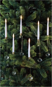 Nouvelles bougies décoratives sans fil à LED pour sapin de Noël, bougies décoratives pour la maison, bougies magiques à LED, ensemble de bougies coniques - Product Image 6