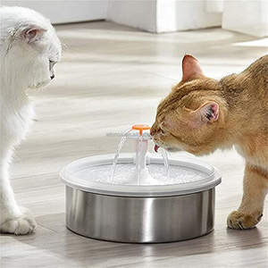 Stainless paslanmaz çelik dolaşım <span class=keywords><strong>Pet</strong></span> içme çeşmesi çiçek <span class=keywords><strong>Pet</strong></span> su besleyici su çeşmesi taze su çeşmesi kediler - Product Image 3