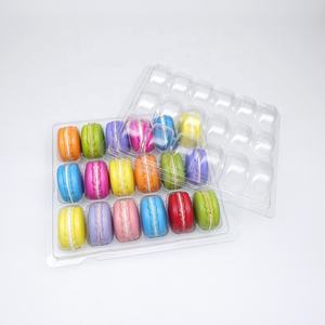 Bandeja de Plástico PET Transparente con 18 Compartimentos para Macarons, Caja de Exhibición para Postres y Galletas - Product Image 4