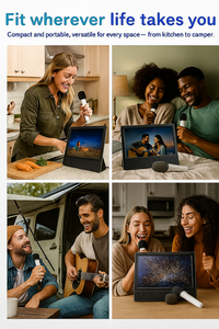 Karaoke Family Night Entertainment <span class=keywords><strong>TV</strong></span> Karaoke da 14 pollici con DTV FM e batteria ricaricabile integrata - Product Image 2