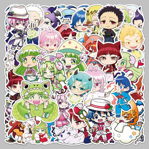 50pcs usine en gros créatif Anime périphérique vinyle imprime Mairimashita Lruma-kun autocollants pour tasses à café et livres d'images - Product Image 5