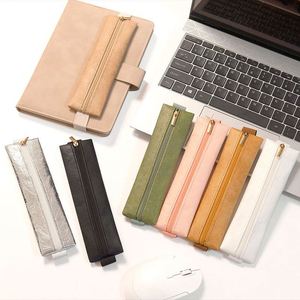 Étui à crayons portable à fermeture élastique, sac de rangement pour stylos de réunion de bureau, sac à fermeture éclair en papier DuPont, porte-crayons - Product Image 3