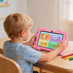 Christmas Gifts Children Study <b>7</b>-<b>Inch</b> Kids Gifts <b>Tablet</b> <b>Android</b> 15 4+64GB WiFi <b>Tablet</b> PC with Anti-Drop Protective Case Toys - Product Image 2