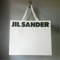 Sac shopping en papier blanc avec logo personnalisé, sac cadeau de luxe pour marque de vêtements, emballage pour boutique de vêtements, OEM ODM