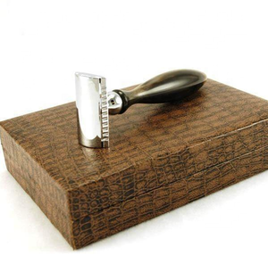 Marrón textura de la maquinilla de afeitar de seguridad con caja - Product Image 1