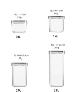 Thân Thiện Với Môi 24 Cái Bộ Nhựa Nhà Bếp Khô Hàng Đựng Thức Ăn <span class=keywords><strong>Organizer</strong></span> Bpa Free Bếp Ngũ Cốc Kín Thực Phẩm Lưu Trữ <span class=keywords><strong>Container</strong></span> Set - Product Image 3