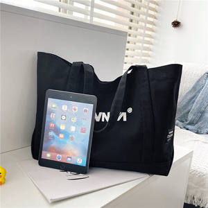 حقيبة قماشية صديقة للبيئة كبيرة مخصصة طويلة بمقبض سادة حقيبة قماشية قطنية مطبوعة - Product Image 6