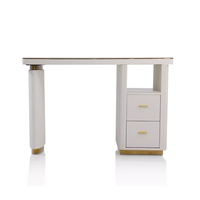 Mobilier de Salon Moderne Manucure Professionnelle Pas Cher Tabouret de Salon Technologique Bureau Ongles Table et Chaise de Manucure Vintage avec Tiroirs