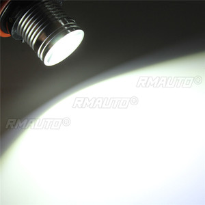 2 ampoules LED Angel Eyes Halo Ring Light blanches 6000K 10W/ampoule pour phares BMW E39 X5 E60 E63 E64 E53 sans erreur - Product Image 6
