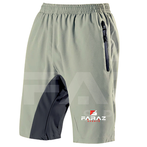 Shorts de sport en coton pour homme, taille mi-haute, avec fermeture élastique, vêtements de fitness élégants et tendance, respirants et à séchage rapide - Product Image 2