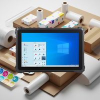 Nueva Tableta Robusta Intel de 10 Pulgadas con Windows 11, N5100, 8 GB/256 GB de ROM, 5G LTE, NFC Frontal, WiFi, GPS, BT, Escáner de Código de Barras 2D, Dispositivo Portátil Industrial