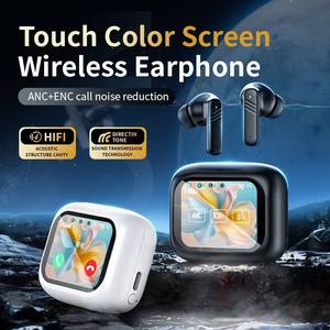 Écouteurs sans fil A9PRO Bluetooth 5.4 avec <span class=keywords><strong>ANC</strong></span>+ENC, contrôle tactile intégré, réduction active du bruit, Audifonos BT - Product Image 2