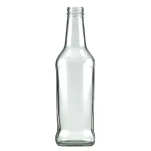 custom clear 275ml alcoholic beverage glass bottle