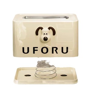 Boîte à mouchoirs carrée couleur crème Palm Dog, une boîte à mouchoirs luxueuse pour table basse de salon, boîte de rangement pour serviettes de visage. - Product Image 5