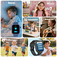 Reloj Inteligente para Niños, Reloj Inteligente Deportivo Android con GPS, WIFI, SOS, Videollamada, Cámara, Tarjeta SIM 4G, Llamadas Telefónicas, Juegos, IA