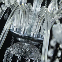 Nouveau Design Fournitures De Mariage Or Argent Lustre Métal Fer Placage Cristal Lustre Pendentif Lumière