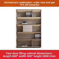 WJG-221X Armoire de classement de bureau moderne en acier avec éclairage et rangement pour bureau de direction - Usage commercial