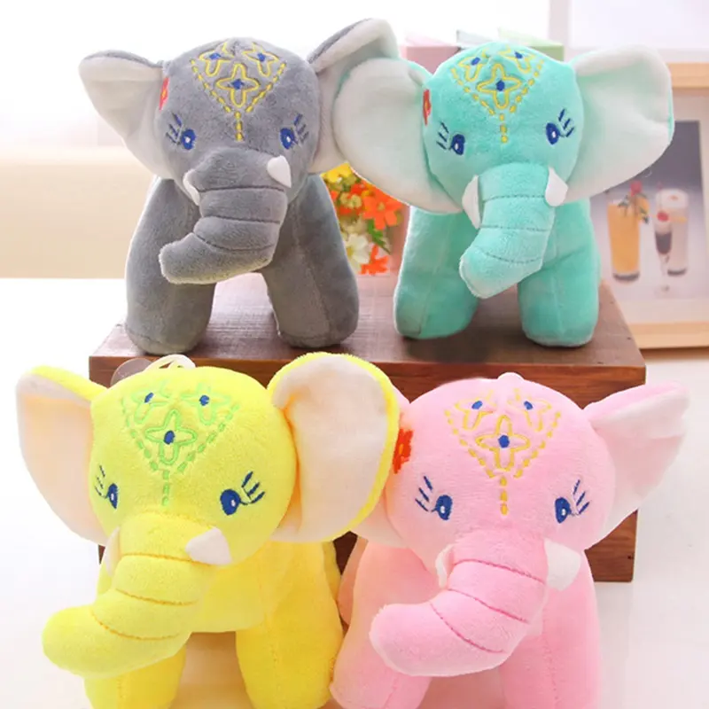 Hengyuan 도매 맞춤형 봉제 완구 담요 봉제 완구 어린이를위한 새로운 디자인 부드러운 인형 애니메이션 동물 인형 코끼리