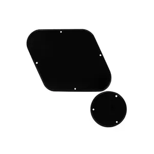 1-Schicht- oder 3-Schicht-Schwarz-Rasterplattenfurnier Guitar Pickguard LP Rückenabdeckungsplatten für E-Guitar-Schutzgut Ersatz