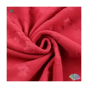 FREE SAMPLE Wholesale 100% Polyester Heavy Embossed Polar Fleece Fabric Custom Cartoon Premium Fleece Fabric For Clothing
