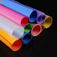 Feuilles de PVC mat colorées flexibles, rouleaux de film plastique rigide pour la production de classeurs de papeterie de bureau