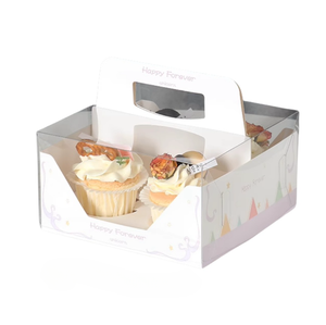 dessert containers cupcake cookie box for 4 6 cupcakes cake boxes