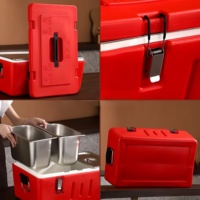 Casserole de grande capacité de 40 L de haute qualité en acier inoxydable Contenant thermique pour aliments Boîte isotherme pour restaurant