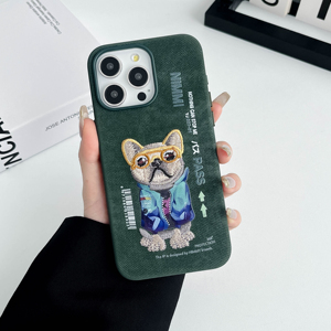 May Tùy Chỉnh Thêu Động Vật Trường Hợp Điện Thoại Đầy Đủ Bao Phủ PU Da Thông Minh Bìa Cho Iphone 17 Không Khí 17 Pro 17 Mềm Mỏng Trường Hợp - Product Image 6