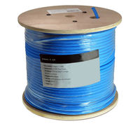 Cable LAN de Seguridad CCTV Cat6 Cat6A de 305m, Cobre Puro CCA 23AWG 24AWG OEM UTP PoE CE RoHS ISO 9001 Directo de Fábrica