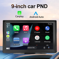 Lecteur multimédia stéréo de voiture Carplay portable de 9 pouces sans fil Android Support d'écran automatique Mirror Link TF U-disk Play Music