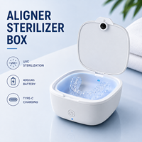Boîte de stérilisation UV-C portable pour appareils dentaires, gouttières et prothèses, rechargeable Type-C, OEM