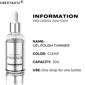 <span class=keywords><strong>Diluyente</strong></span> <span class=keywords><strong>de</strong></span> <span class=keywords><strong>Esmalte</strong></span> <span class=keywords><strong>de</strong></span> <span class=keywords><strong>Uñas</strong></span> Transparente <span class=keywords><strong>de</strong></span> 30 ml, Funciona con Todos los Tipos <span class=keywords><strong>de</strong></span> Gel, Botella con Gotero, Logotipo Personalizado - Product Image 5