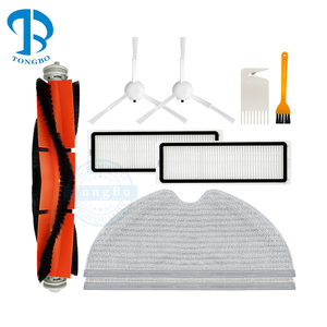 Kit de remplacement compatible avec les robots aspirateurs Xiaomi Mijia 1C STYTJ01ZHM / <span class=keywords><strong>Dreame</strong></span> <span class=keywords><strong>F9</strong></span>, pièces détachées : brosse principale, brosse latérale, filtre HEPA, chiffon de nettoyage - Product Image 1